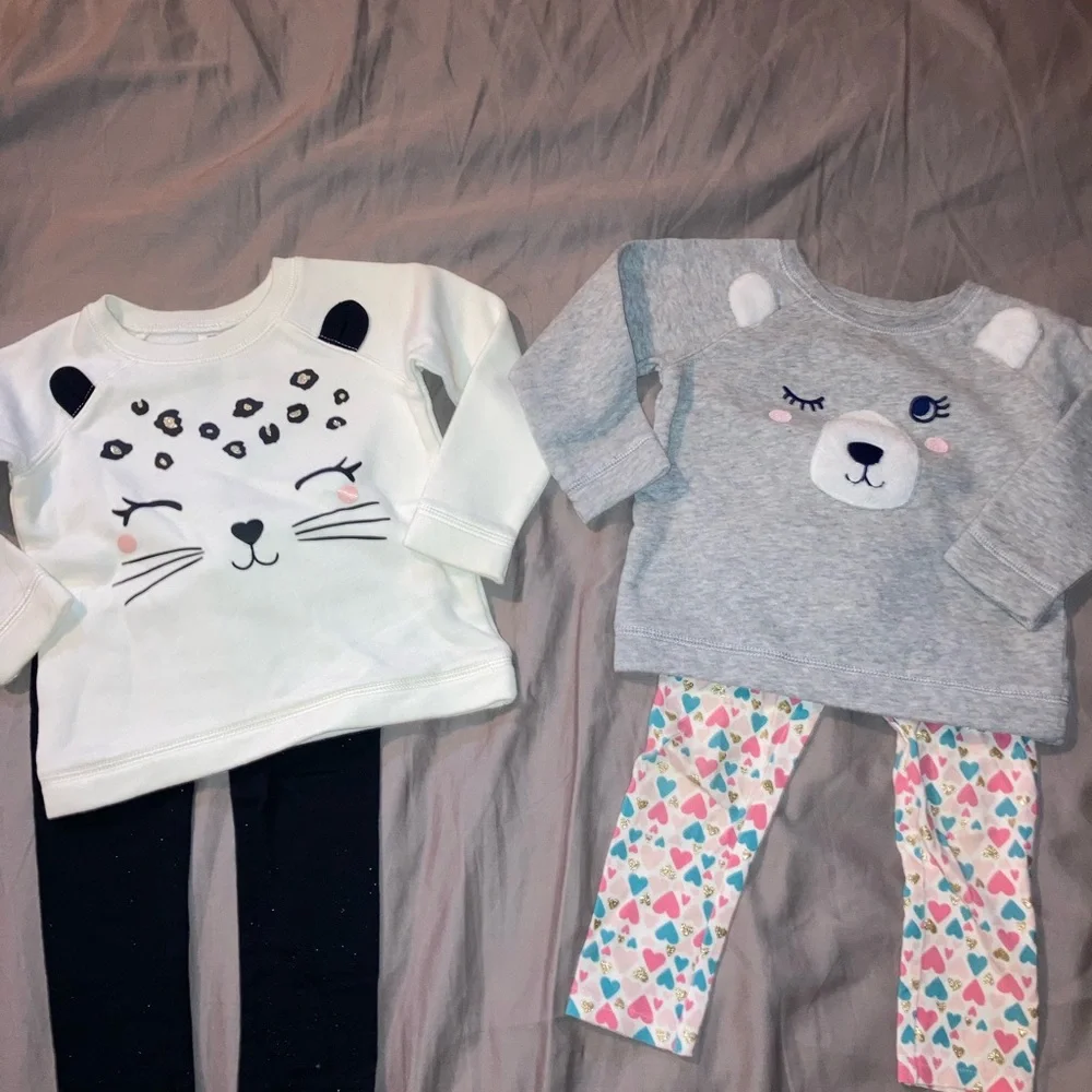 Baby Girl 3T Bundle Pajamas / Matching Sets / Shirts / Pants - Picture 7 of 8